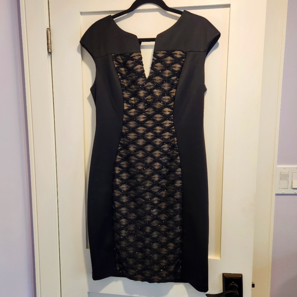 Connected Apparel Black Mini Dress